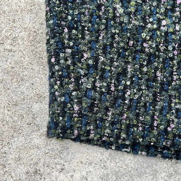 J. Crew Skirt J Crew The Pencil Skirt Wool Size 4 Green Pink Blue - Picture 4 of 9